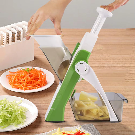 Vegetables Shredder Dicer Adjustable Potato Slicer Vegetable Food Slicer & Chopper Potato Fries Cutter Kitchen Fast Meal Prep